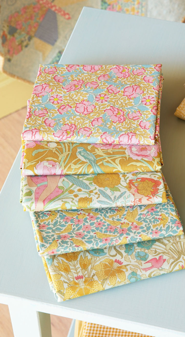 Songbird | Fat Quarter Bundle - Yellow by Tone Finnanger for Tilda | 5 pcs