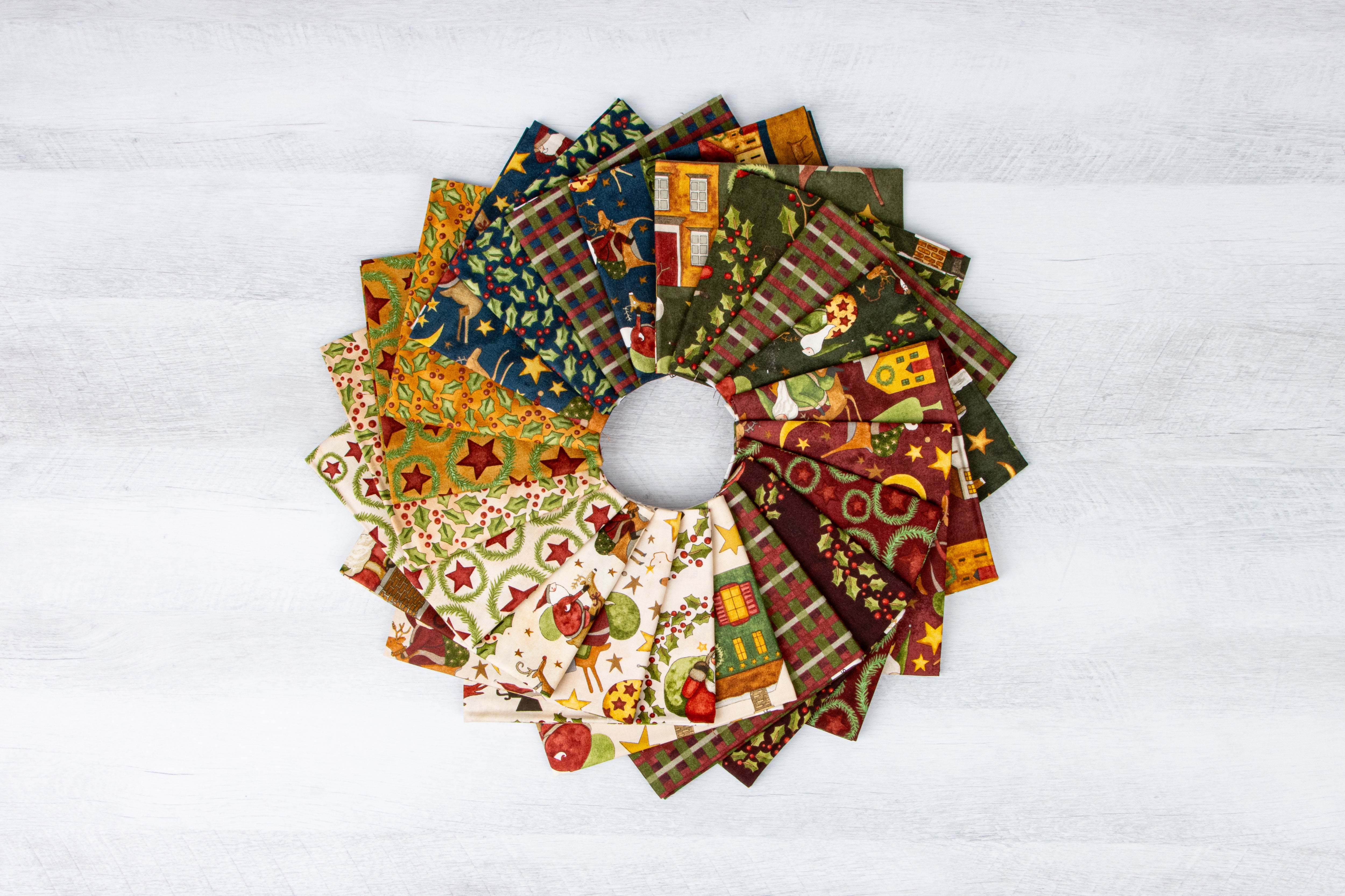 Up on the Housetop | Fat Quarter Bundle by Teresa Kogut for Riley Blake | 21pcs