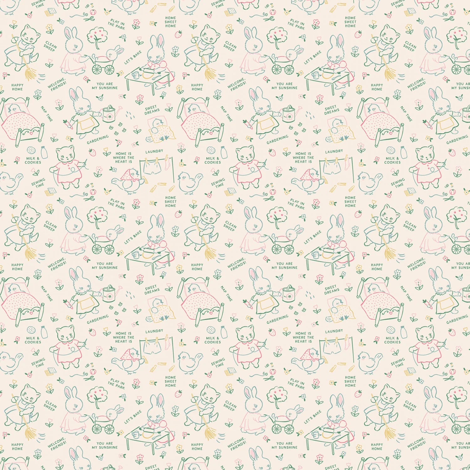 Home Sweet Home | Multi Chore Time by Elea Lutz for Poppie Cotton | VR24460