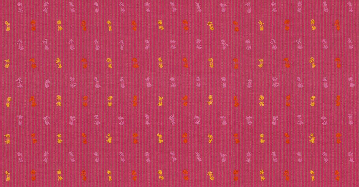 Garden Variety | Channeling in Magenta - Yarn-Dyed Woven by Anna Maria Textiles | WAMT103-25L