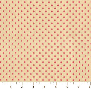 Garden Variety | Droplets in Rouge - Yarn-Dyed Woven by Anna Maria Textiles | WAMT104-28L