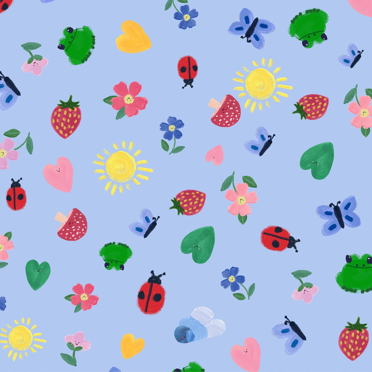 Patchwork Collection | Little Things - Blue Skies by Wee Blue Bell for Lewis & Irene | WB031