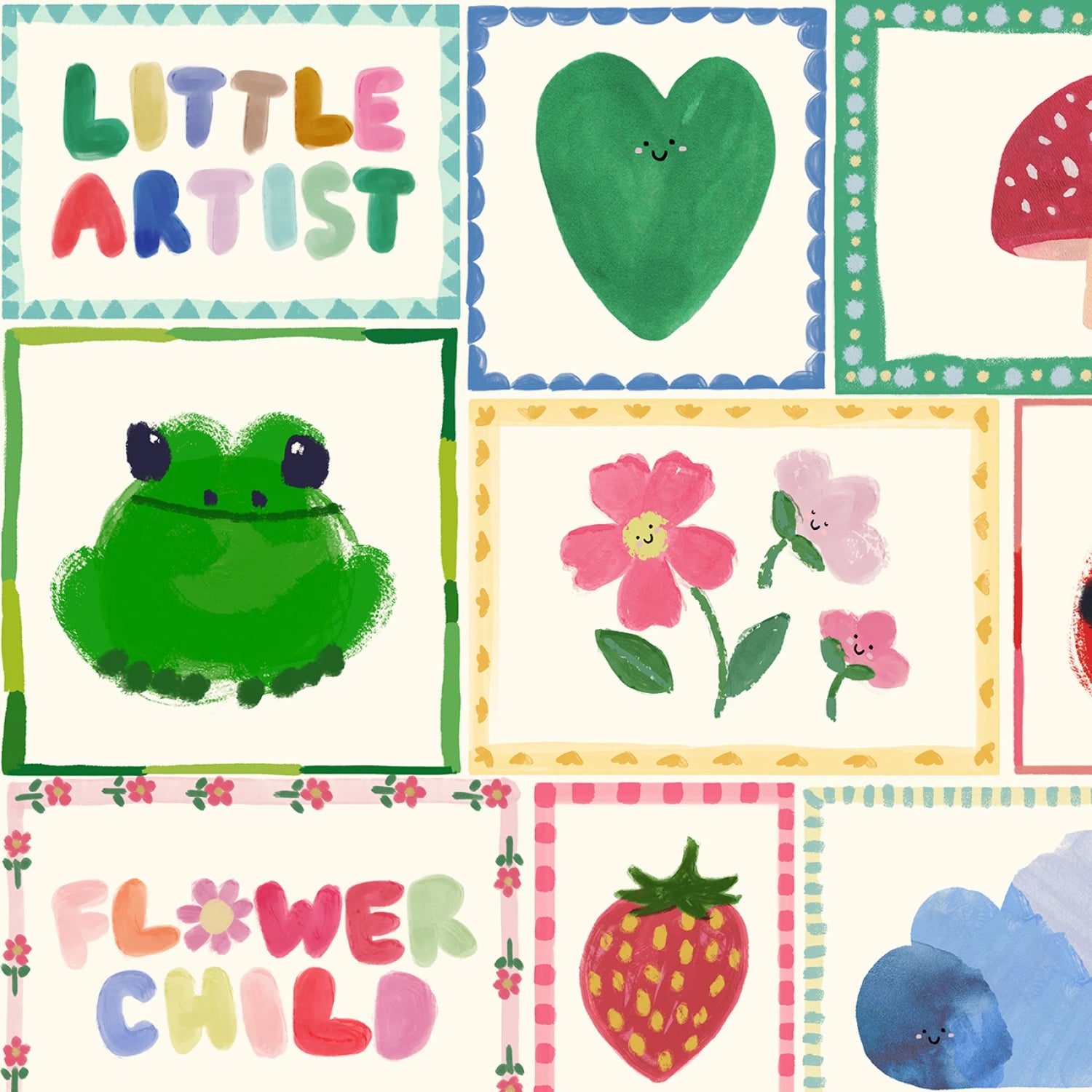 Patchwork Collection | Patchwork - Rainbow by Wee Blue Bell for Lewis & Irene | WB034