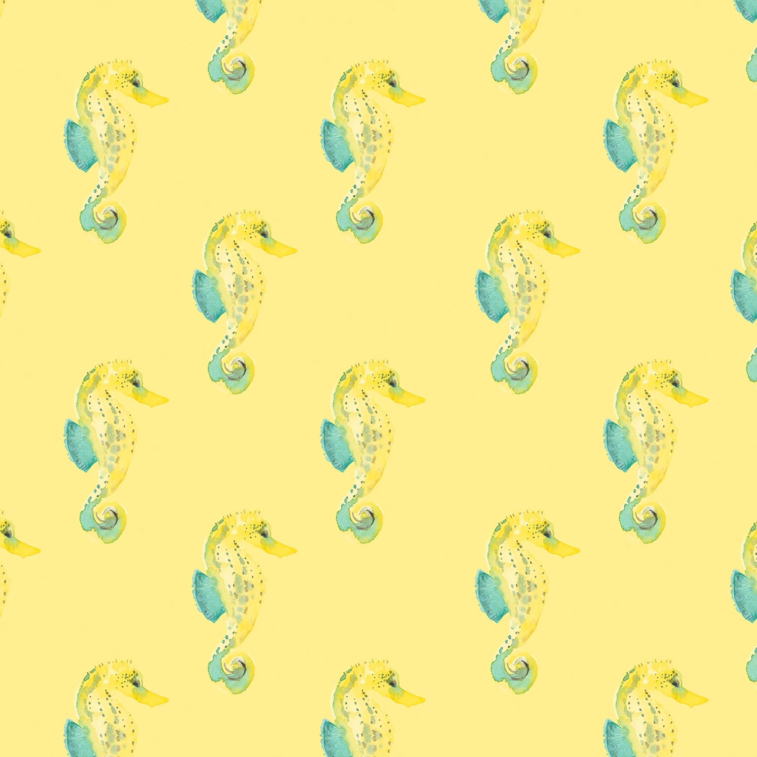 Under the Sea | Seahorses - Sunbeam by Wee Blue Bell for Lewis & Irene | WB060