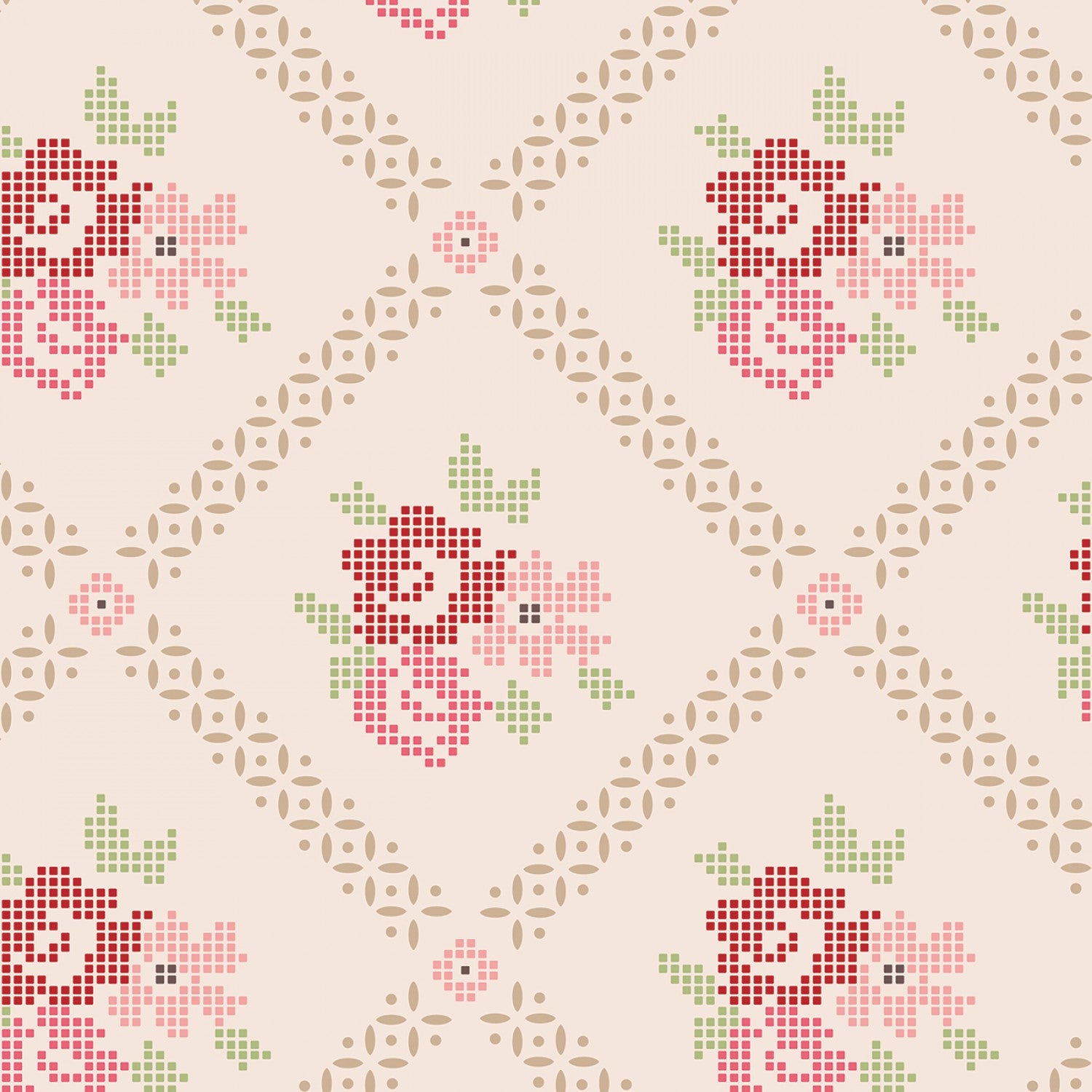 Mercantile - Adore Pinks 108" Wide Backing Fabric by Lori Holt for Riley Blake