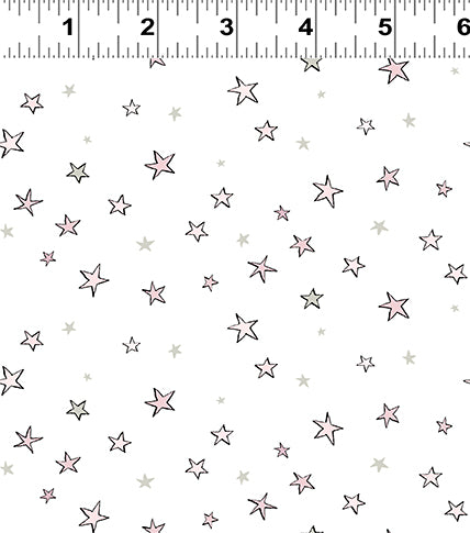 Guess How Much I Love You 2022 | Flannel Pink Stars by Anita Jeram for Clothworks | Y3690-42 | 100% Cotton Flannel