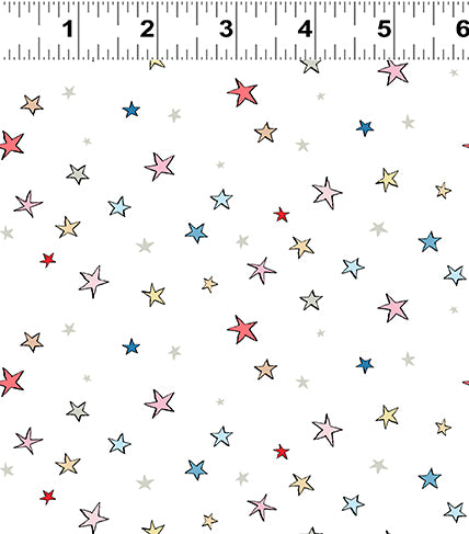 Guess How Much I Love You 2022 | Flannel Multi Color Stars by Anita Jeram for Clothworks | Y3690-55 | 100% Cotton Flannel