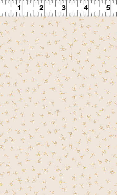 Guess How Much I Love You 2024 | Light Khaki Dandelions by Anita Jeram for Clothworks | 100% Quilting Cotton