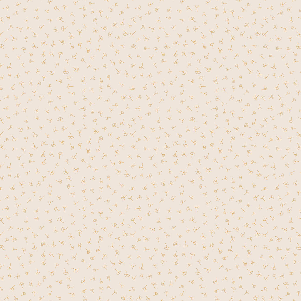 Guess How Much I Love You 2024 | Light Khaki Dandelions by Anita Jeram for Clothworks | 100% Quilting Cotton