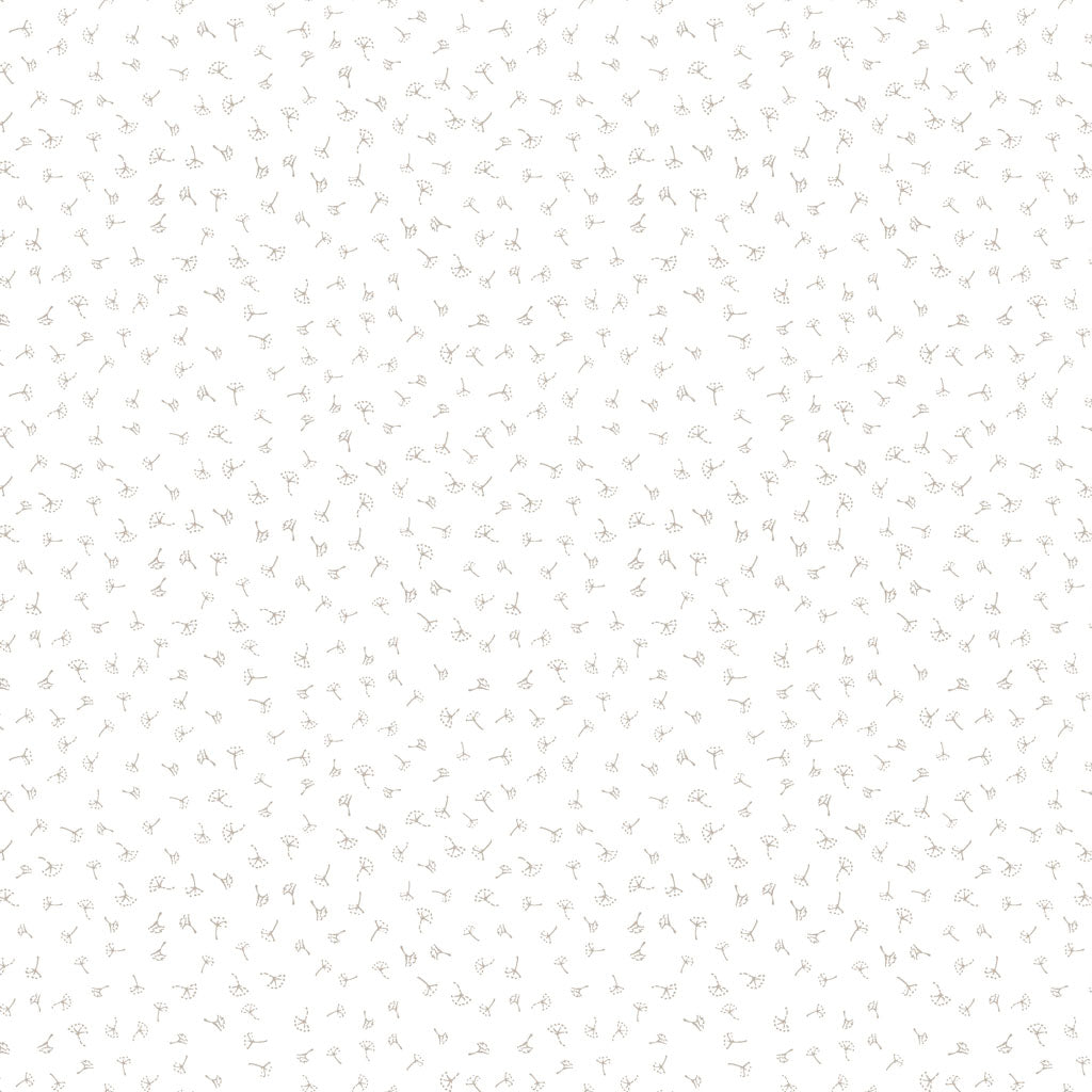 Guess How Much I Love You 2024 | White Dandelions by Anita Jeram for Clothworks | 100% Quilting Cotton