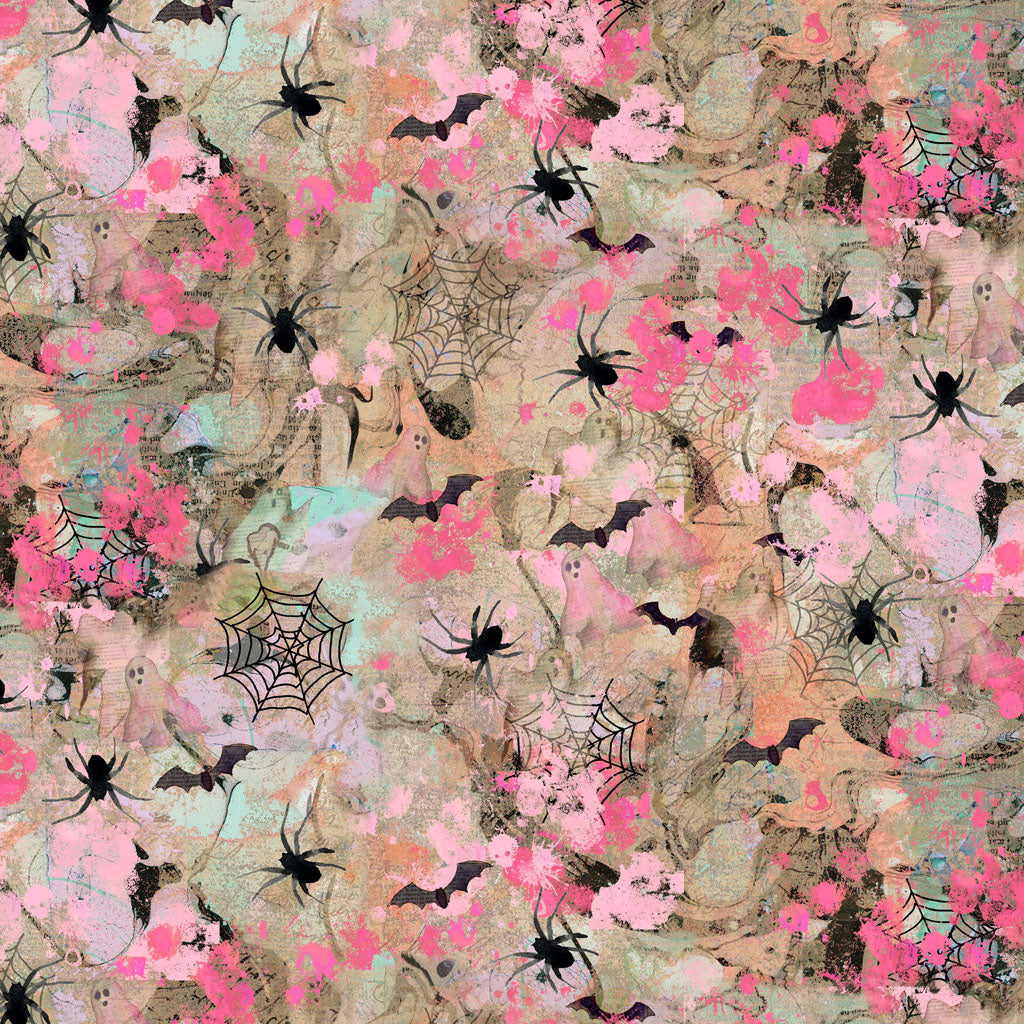Faboolous | Spiders & Bats Multi by Sue Zipkin for Clothworks | Y4480-55