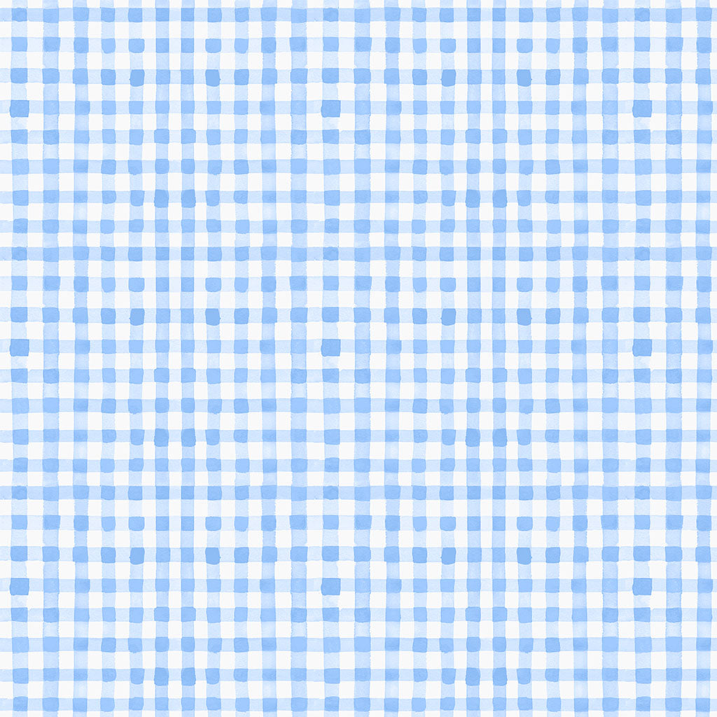 Spring Cheer | Denim Gingham by Heatherlee Chan for Clothworks | Y4696-88