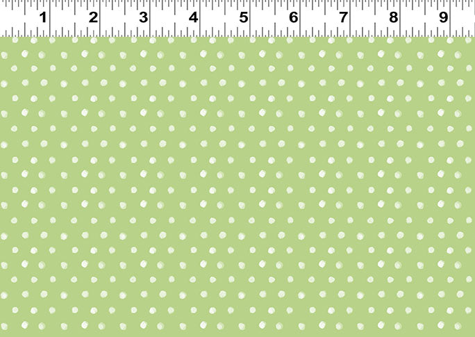 Spring Cheer | Olive Dots by Heatherlee Chan for Clothworks | Y4697-24