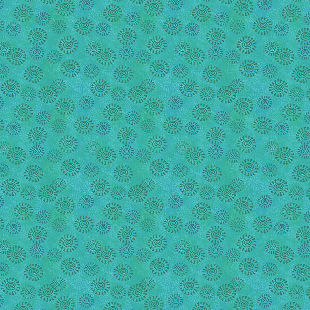 Oceania | 5" Charm Pack with Gold Metallic by Laurel Burch for Clothworks | 42 pcs