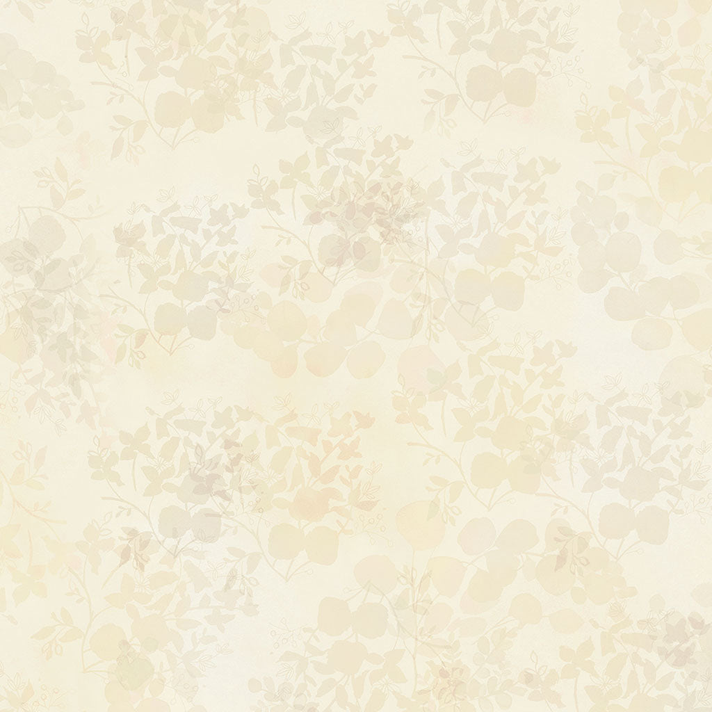 Fleur de Rose | Leaves - Light Cream by Sue Zipkin for Clothworks | Y4770-2