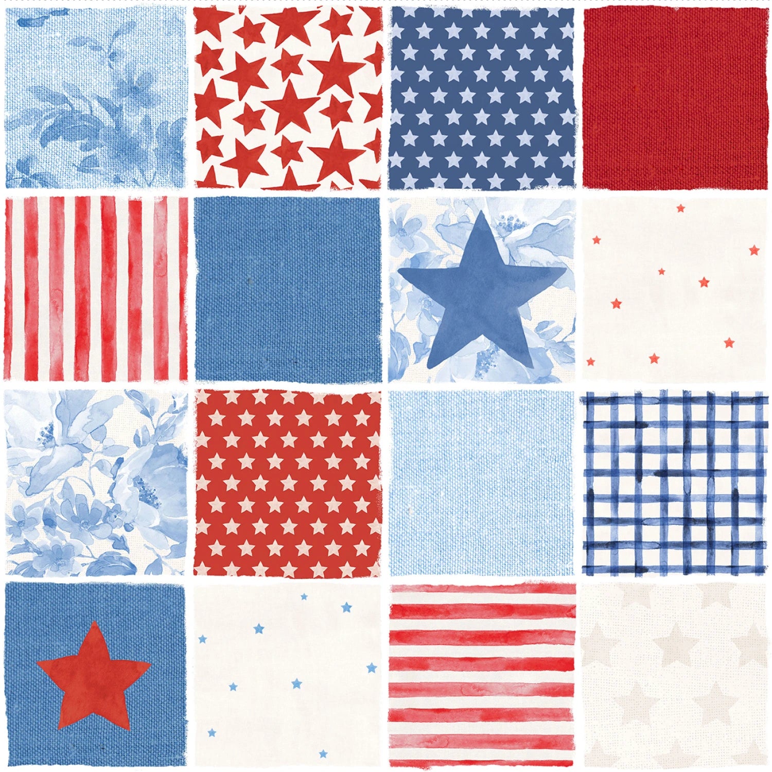 Americana | Patchwork - Multi by Beth Grove for Clothworks | Y4773-55