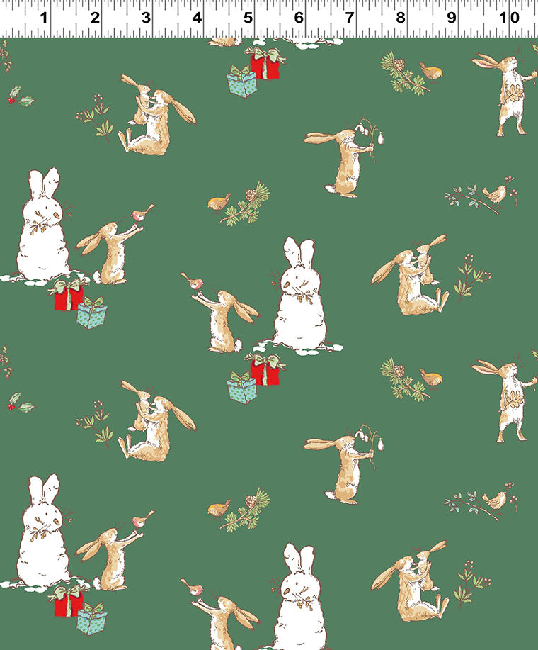 Guess How Much I Love You 2026 | Bunny Scenes Forest by Anita Jeram for Clothworks | Y4819-113