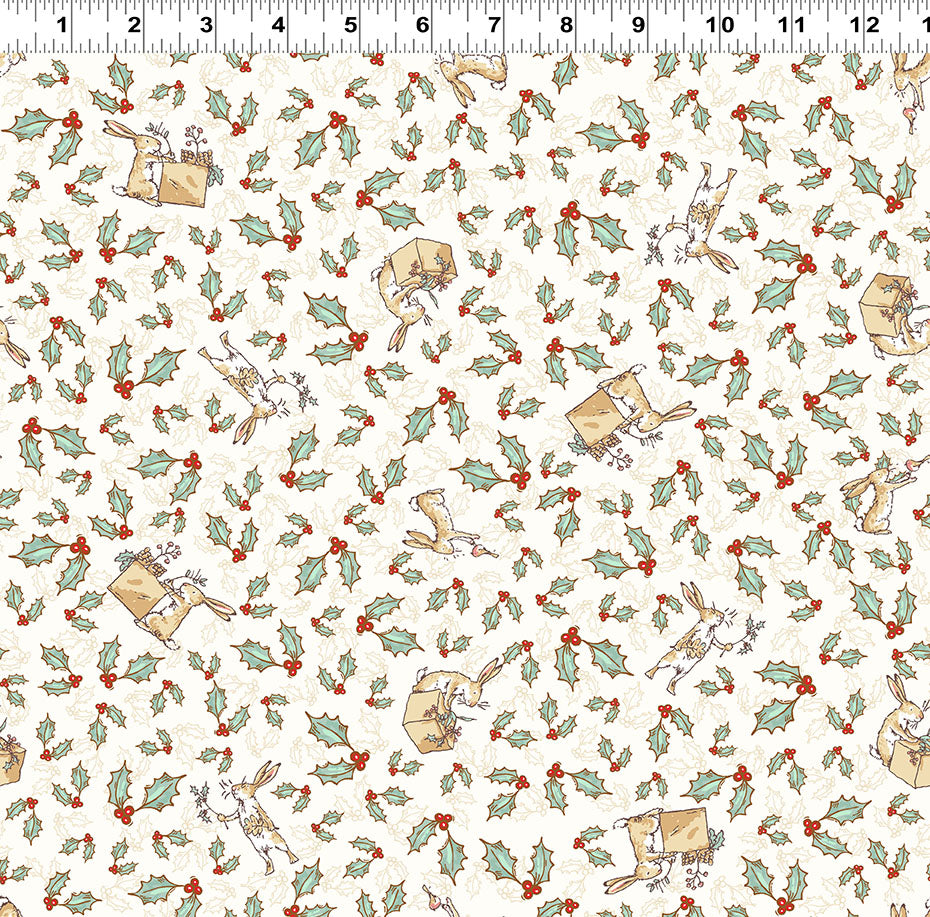 Guess How Much I Love You 2026 | Tossed Bunnies Light Cream by Anita Jeram for Clothworks | Y4820-2