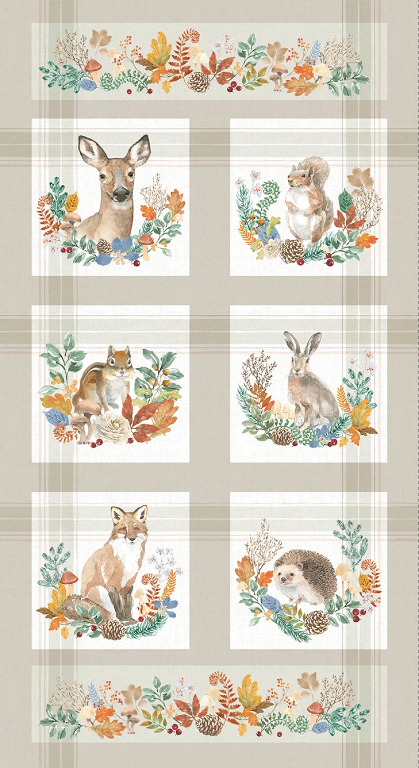 Woodland Way | 24" Panel by Beth Grove for Clothworks | Y4849-55
