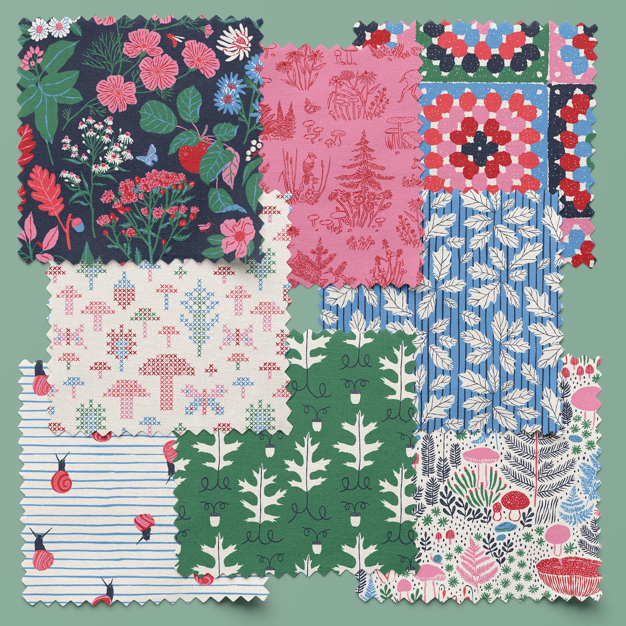 Autumn Walk | 227621 Fall Forage by Emily Taylor for Cloud9 | Organic Cotton