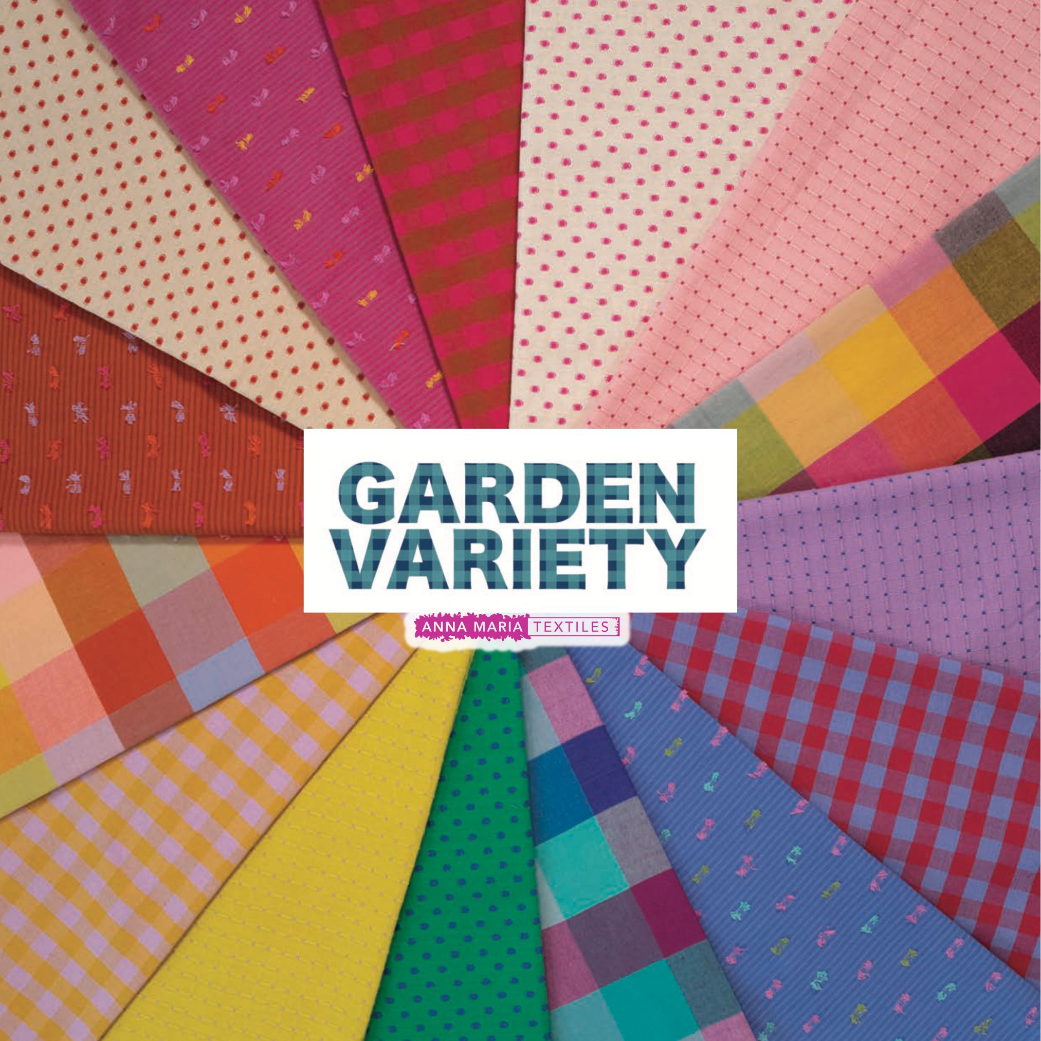 Garden Variety | Common Ground in Hot - Yarn-Dyed Woven by Anna Maria Textiles | WAMT101-25L