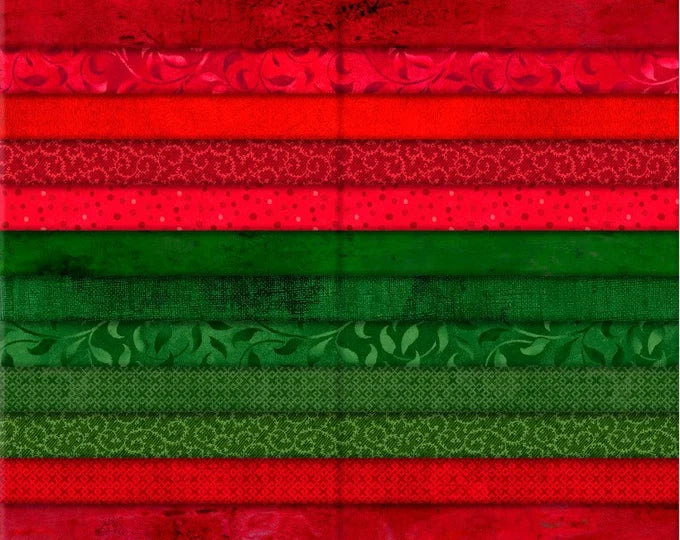 Essential Gems | Christmas Spirit 2.5" Strip Roll - Blenders by Wilmington Prints | 40 pcs