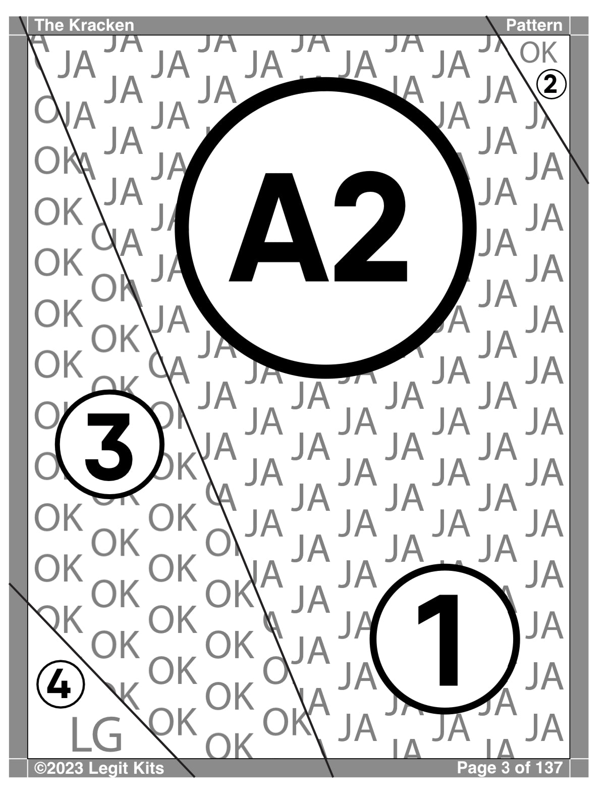 The Kracken Pattern by Legit Kits | 60" x 80"