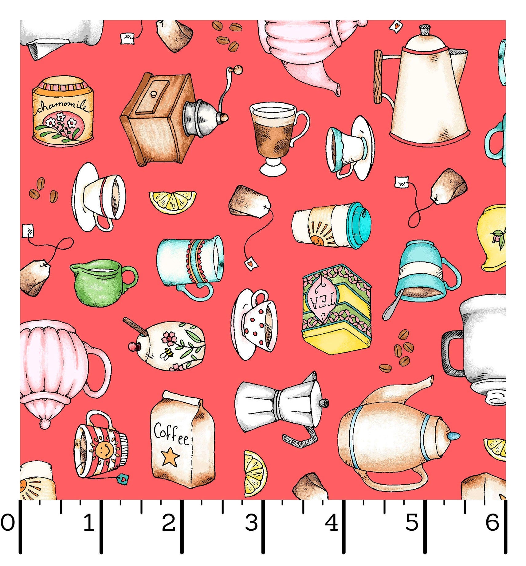 Dessert First | Coffee & Tea Making - Rose Red by Kris Lammers for Maywood Studio | MAS11222-R