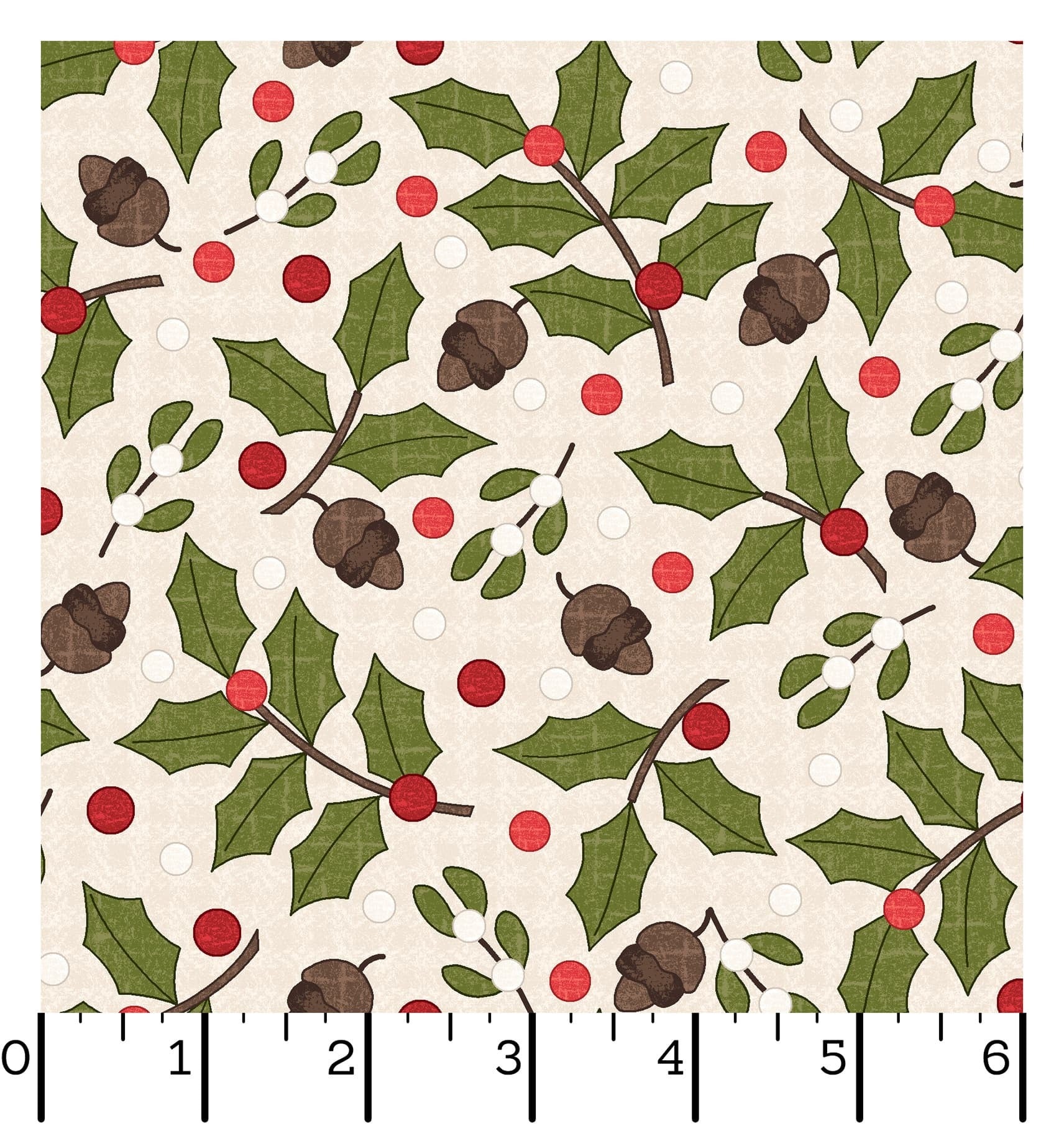 Snowtop Mountain Flannel | Greenery - Cream by Bonnie Sullivan for Maywood Studio | MASF11163-E | 100% Cotton Flannel