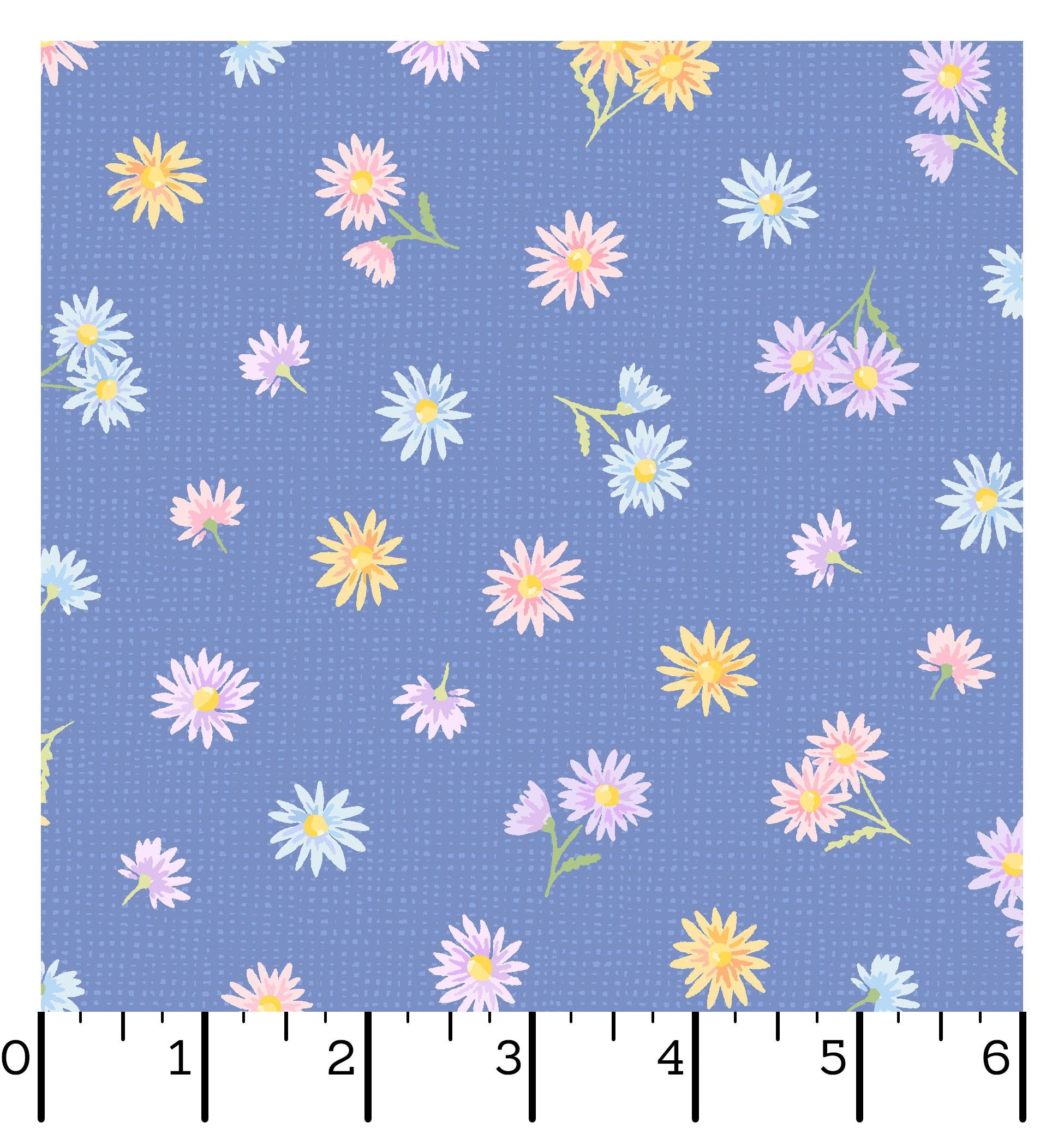 Gathering Sun | Tossed Floral Blue by Maywood Studio | MAS11193-B