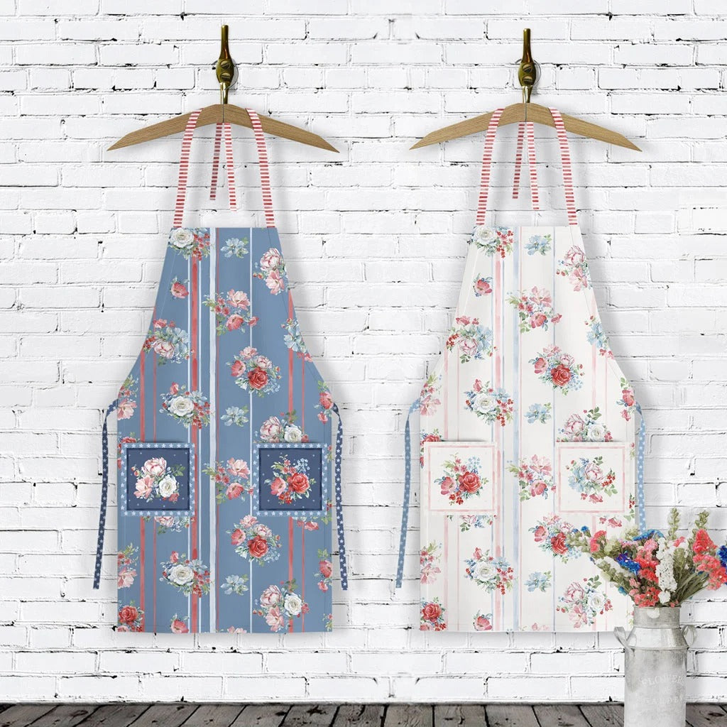 Americana | 36" Canvas Apron Panel - Light Cream by Beth Grove for Clothworks | Y4777-2 | 100% Cotton Canvas