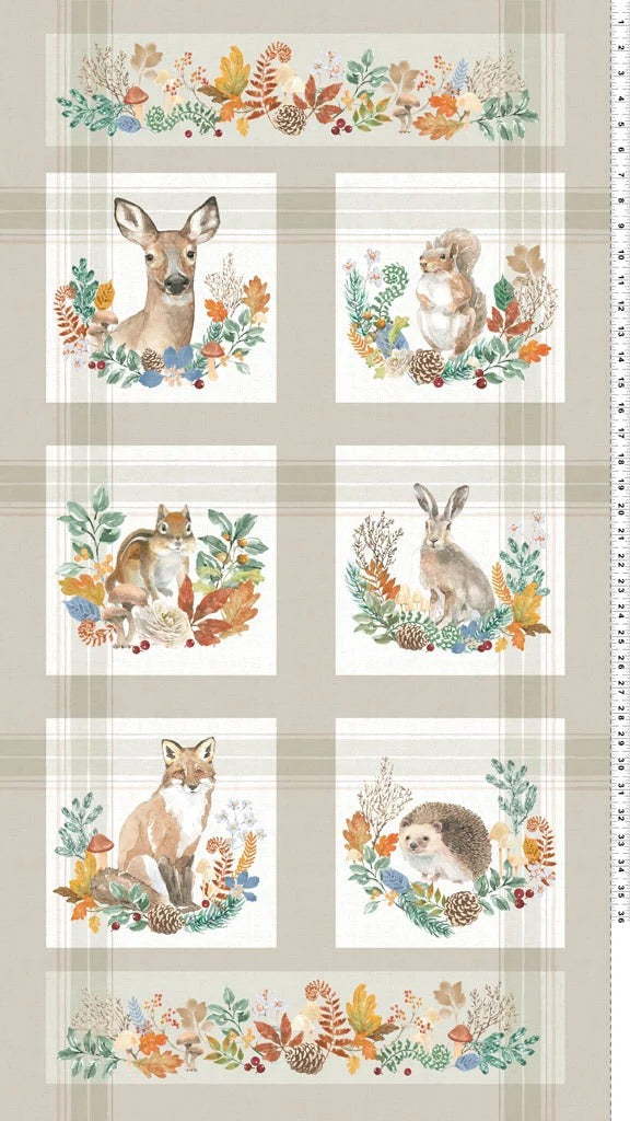 Woodland Way | 24" Panel by Beth Grove for Clothworks | Y4849-55