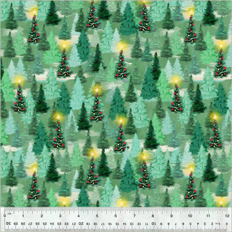 Christmas Village | Fat Quarter Bundle by Whistler Studios for Windham Fabrics | 12 pcs