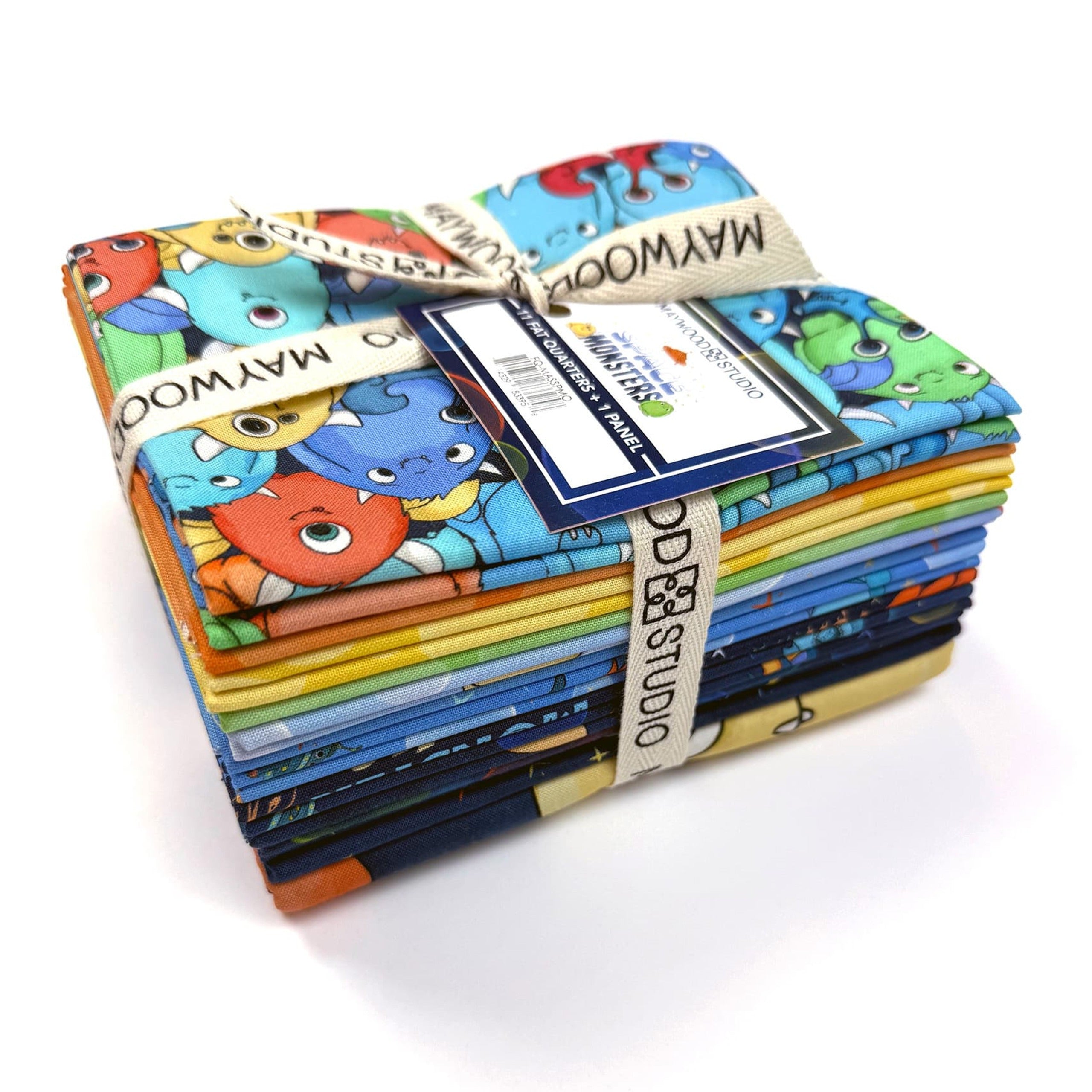 Space Monsters | Fat Quarter Bundle by Maywood Studio | 12 pcs