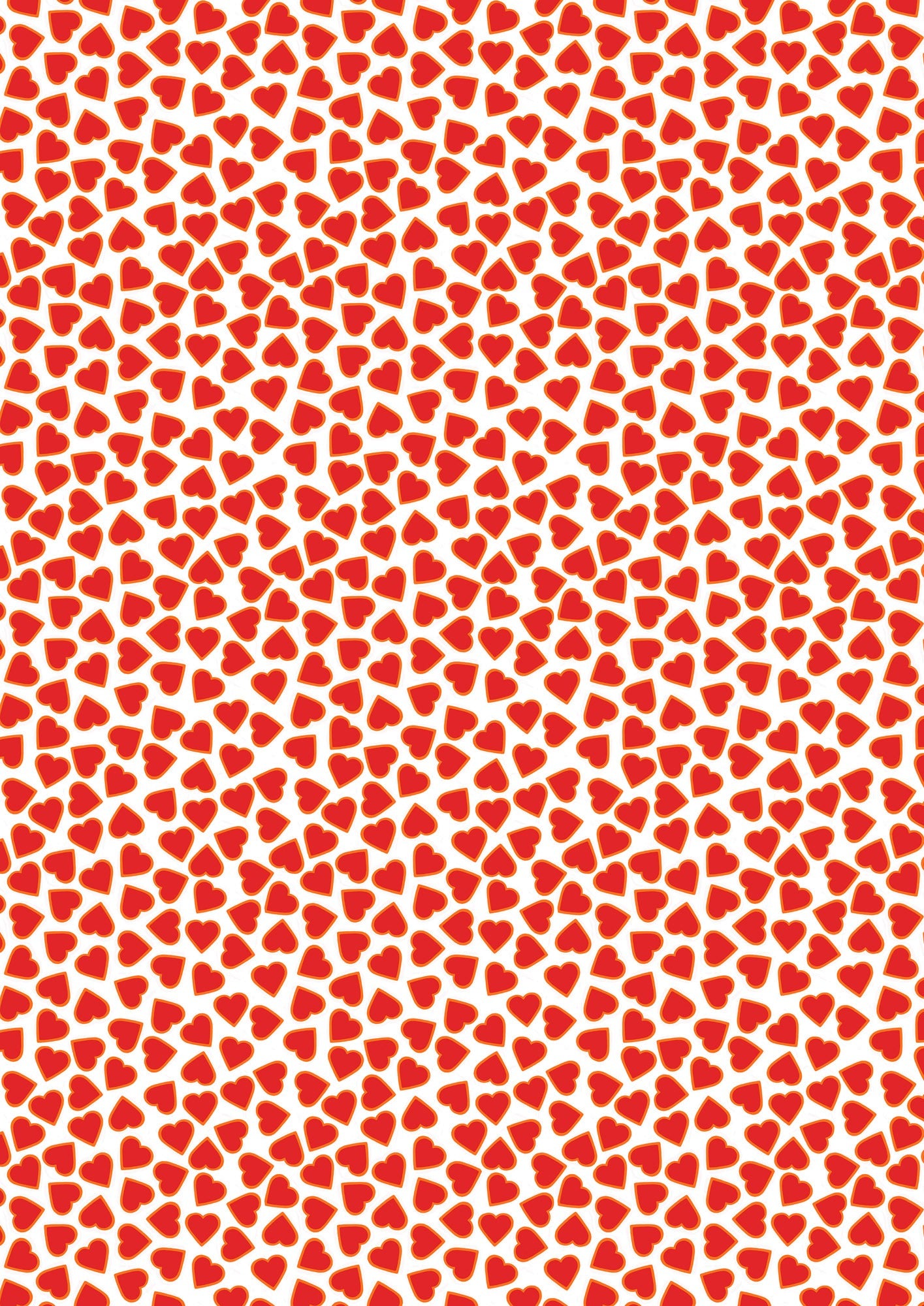 Tomten's Folklore Christmas | Ditsy Red Hearts on White by Eva Melhuish for Lewis & Irene | CE44