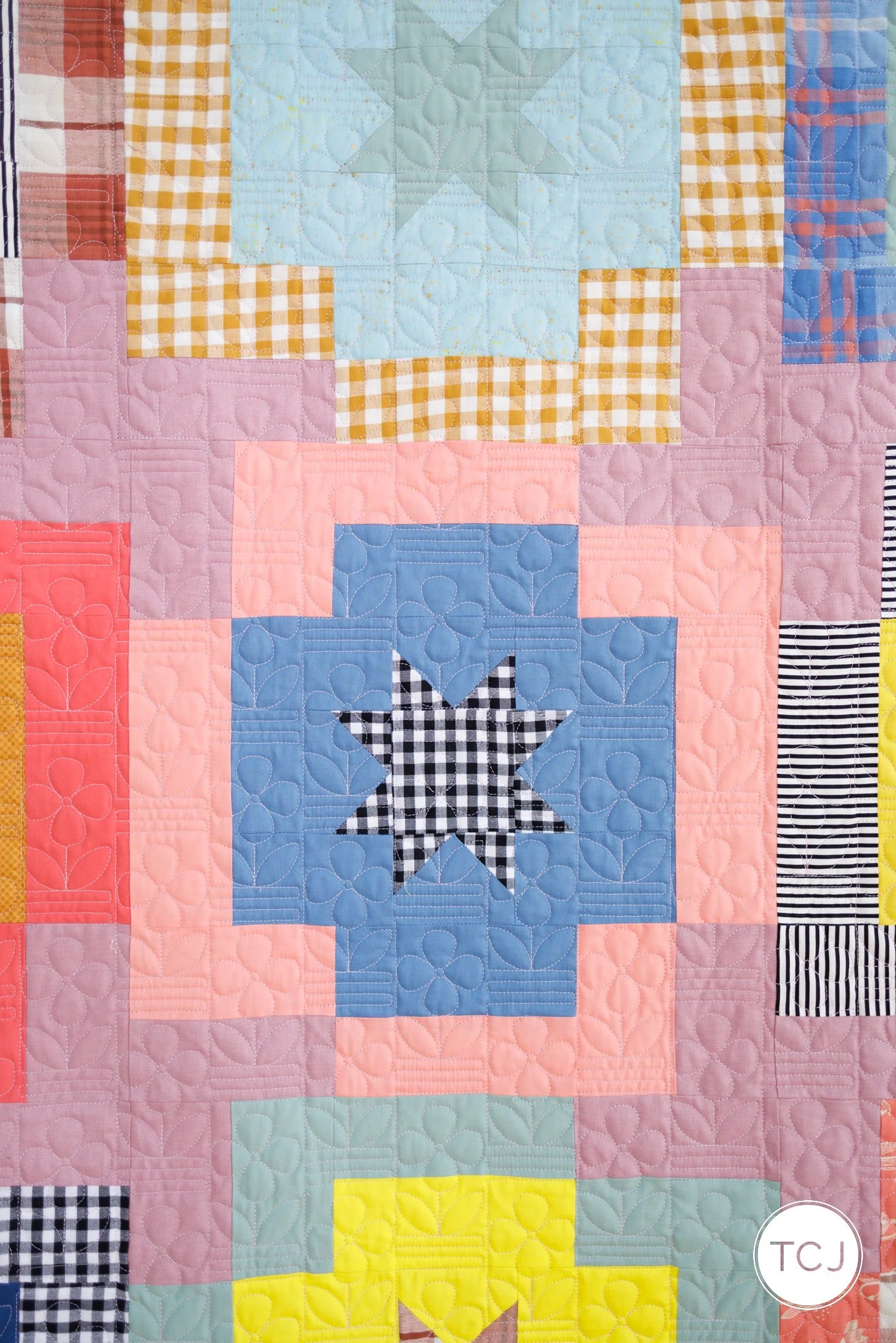 Meadow Star Quilt Pattern by Then Came June | 8 Size Options | Fat Quarter Friendly
