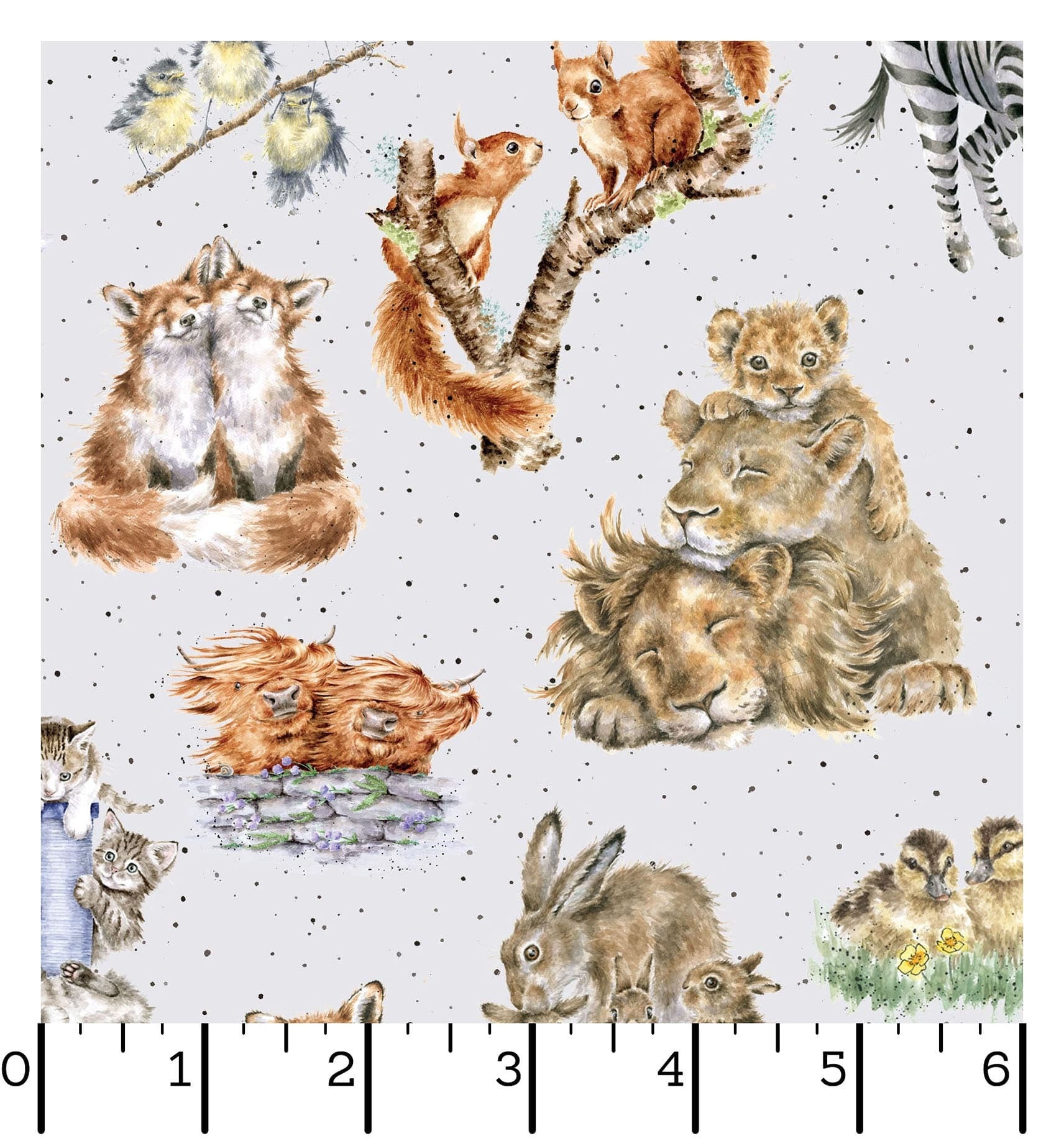 Together is Better | One-Way Packed Animals - Soft Grey by Hannah Dale for Maywood Studio | MAS11120-K