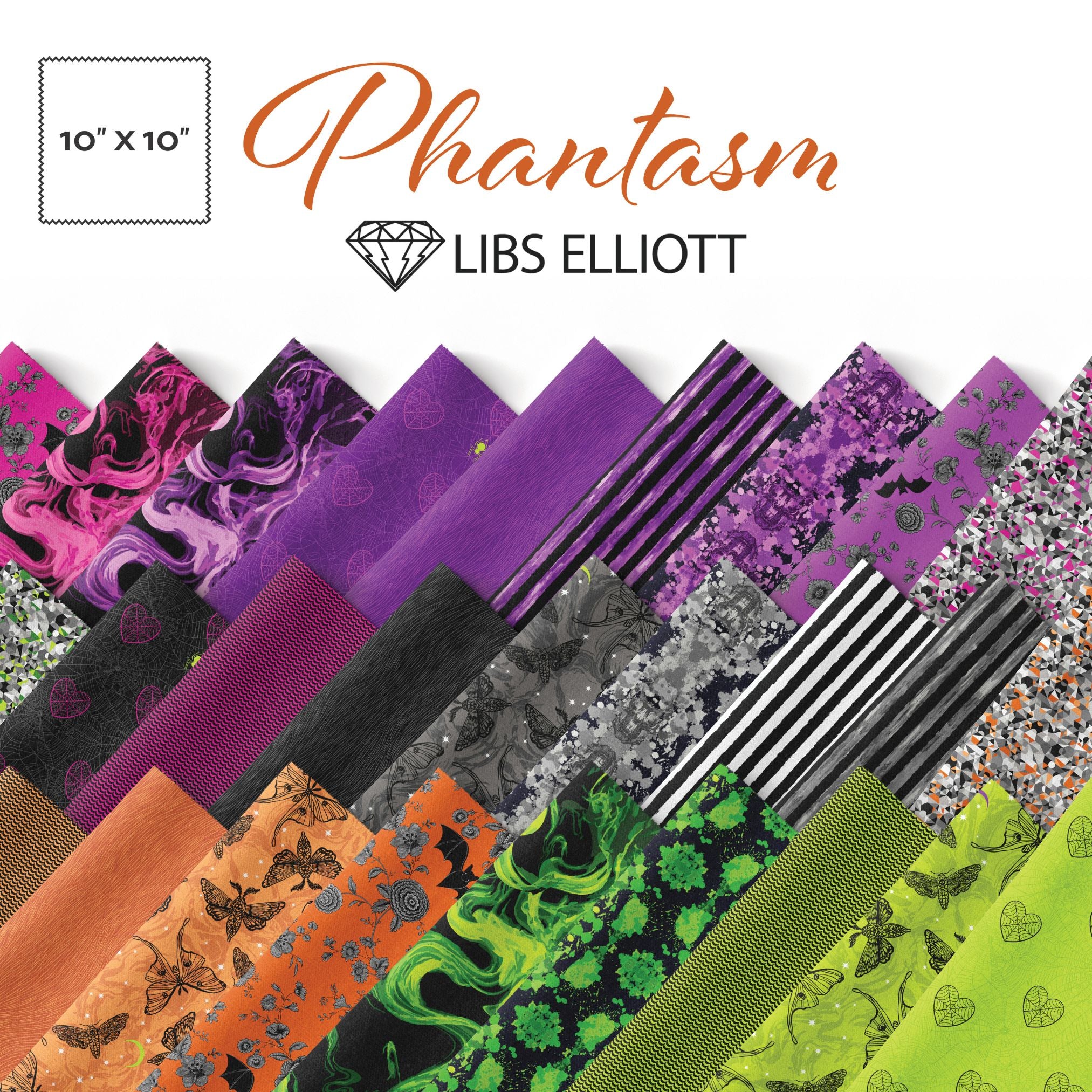 Phantasm | 10" Square Pack by Libs Elliott for Andover Fabrics | 42 pcs