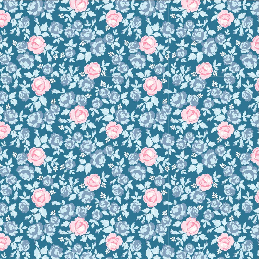 Elise | Fat Quarter Bundle by Terri Henson for Poppie Cotton | 16 pcs