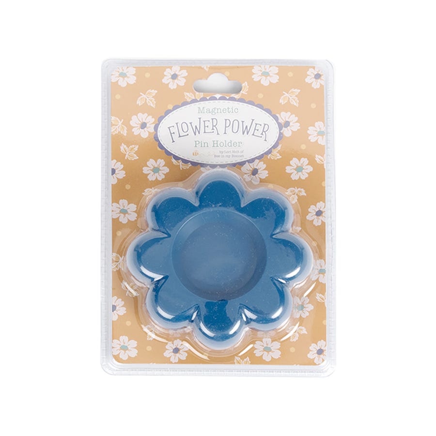 Lori Holt Flower Power Magnetic Pin Holder - Denim | ST-40885