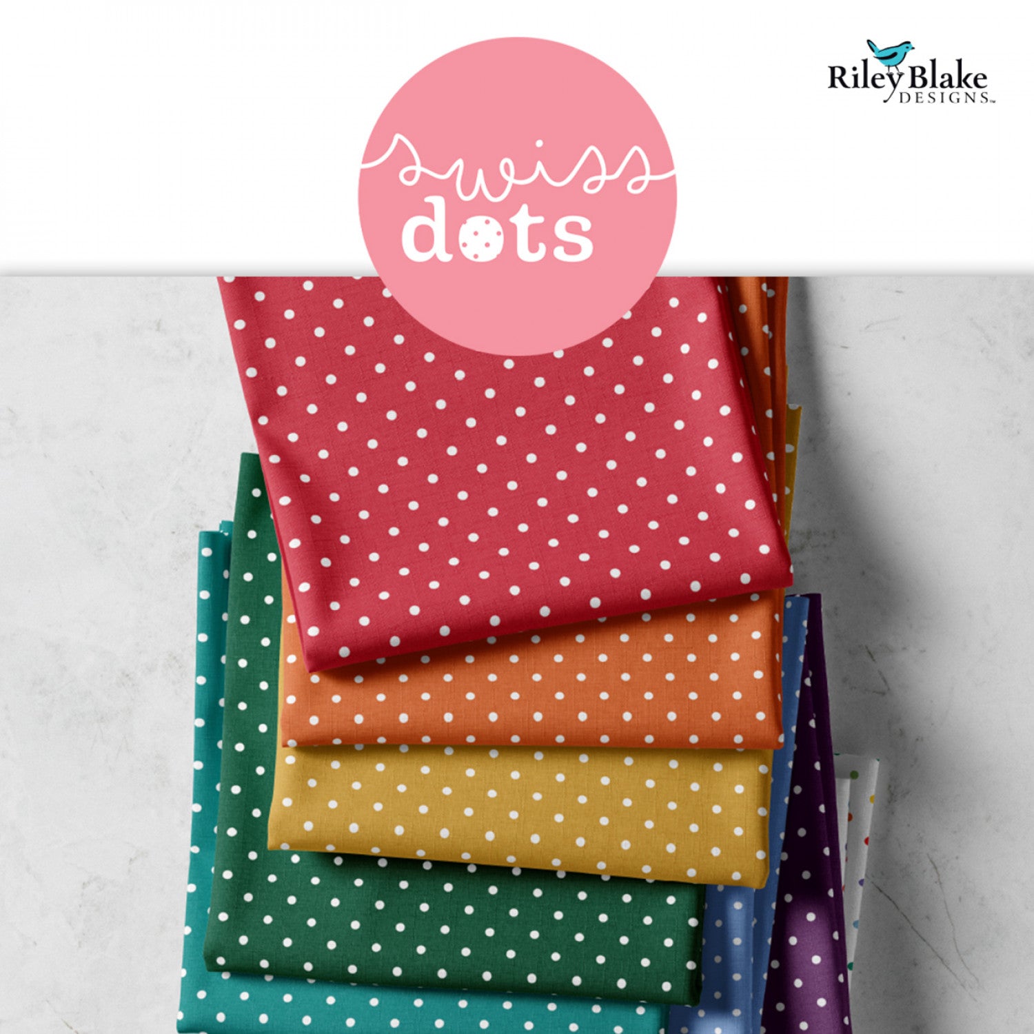 Swiss Dot | White Dots on Yellow by Riley Blake | C670-50 YELLOW
