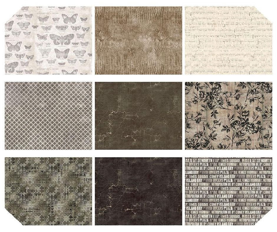 Eclectic Elements | 2.5" Mini Design Roll Tower - Neutrals by Tim Holz for Free Spirit | 63 pcs