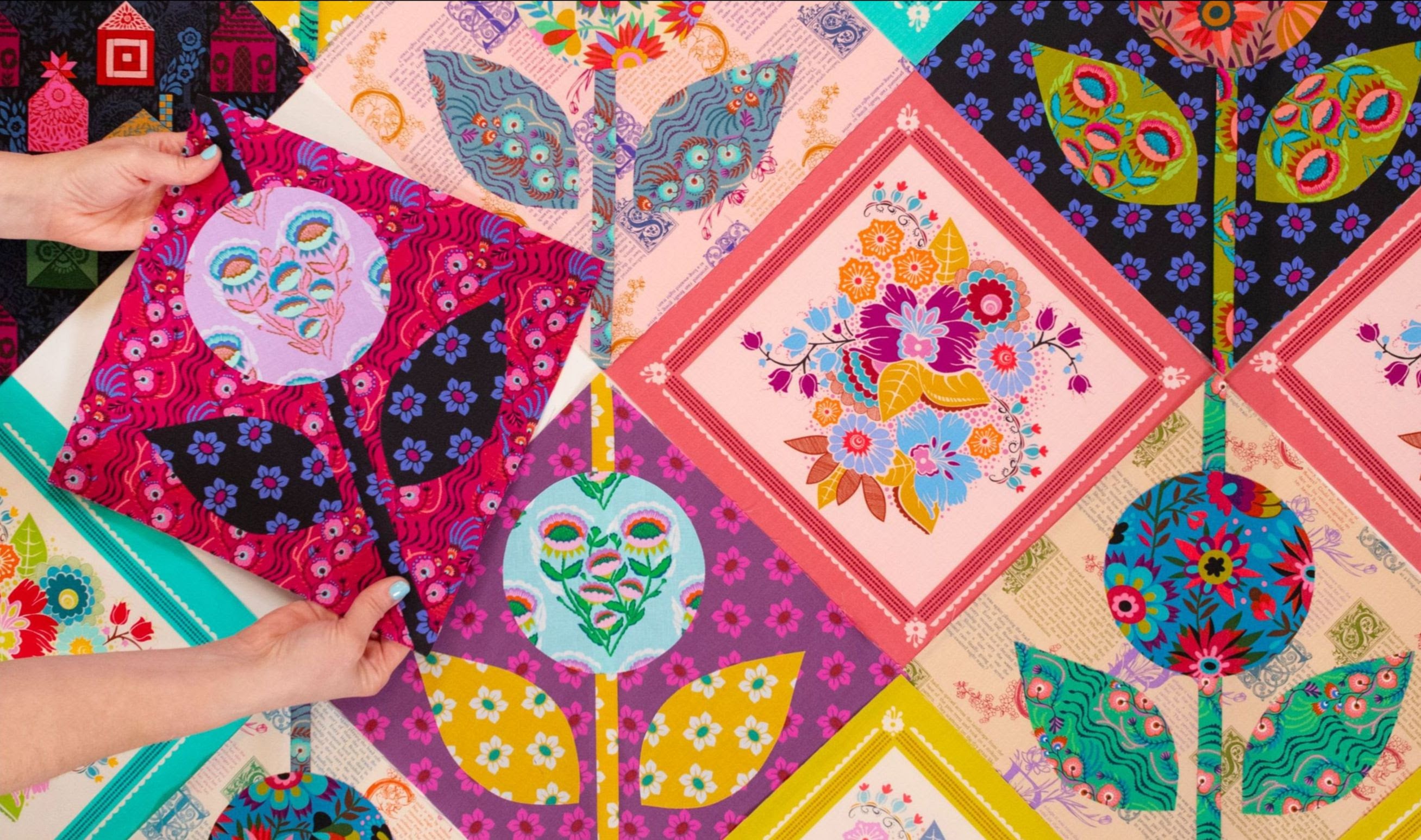 Allegory Quilt Pattern by Anna Maria Parry | 62” x 77.5”