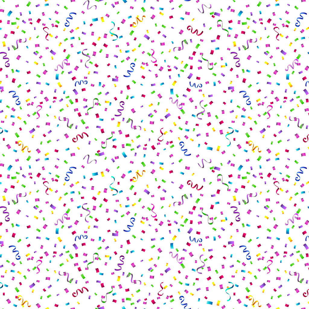 Celebrate! | Digital Confetti White by Clothworks | Y4328-1
