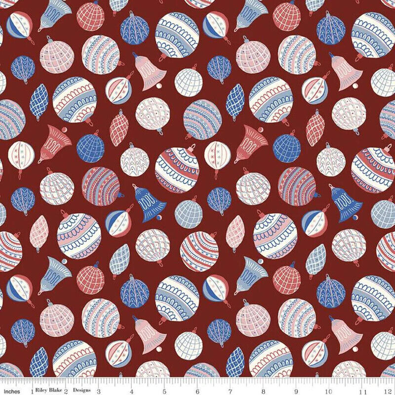 Merry & Bright by Liberty Fabrics - Bauble Bonanza A - Cotton (half yard)
