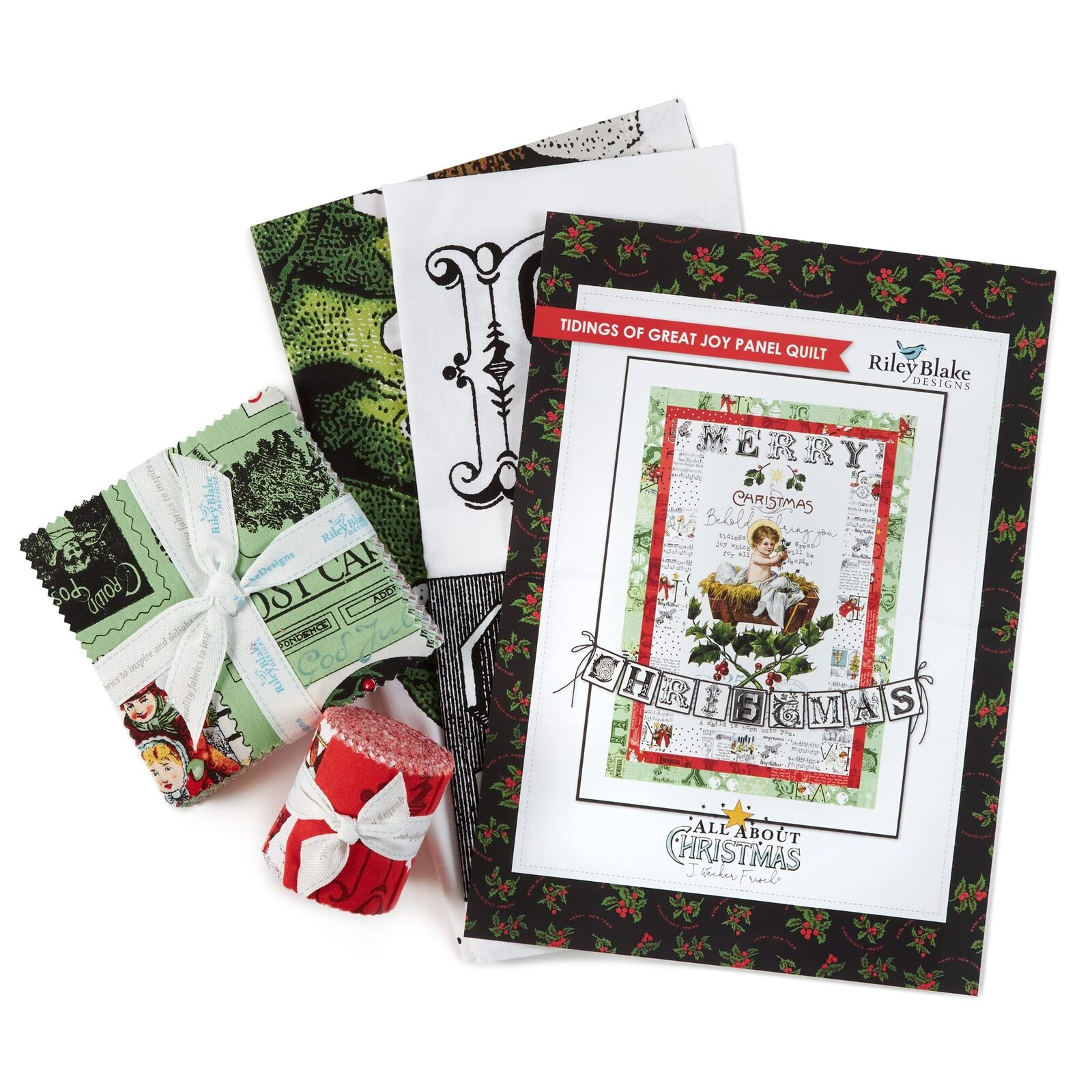 Tidings of Great Joy Quilt Boxed Kit - J Wecker Frisch - 50.5" x 69.5"