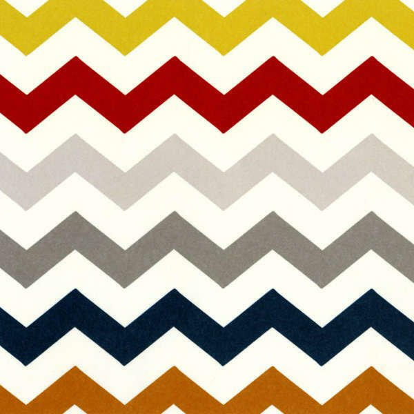 Nested Owls Charcoal - Chevron Multi Charcoal cotton fabric - 1 YARD - AdornIt