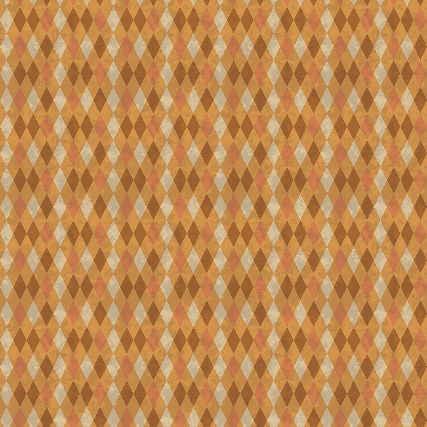 Halloween Whimsy by Riley Blake - Diamonds Orange - Cotton Fabric (half yard)