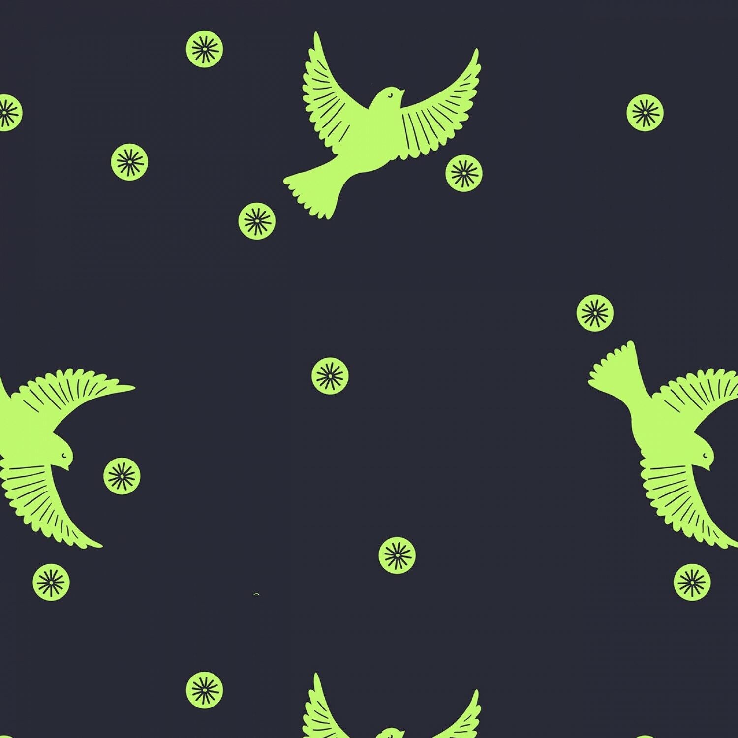 Hygge Glow by Lewis & Irene - Flying Tomte on Silver *Glow in the Dark*