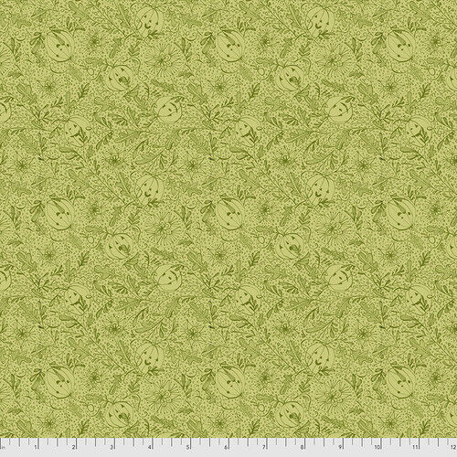 Spirit of Halloween - We See You - Green by Cori Dantini cotton fabric (1 yard)